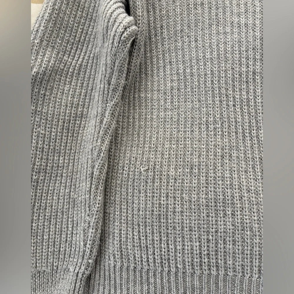 Quince Australian Merino Wool Collared Cable Cardigan - Picture 8 of 8